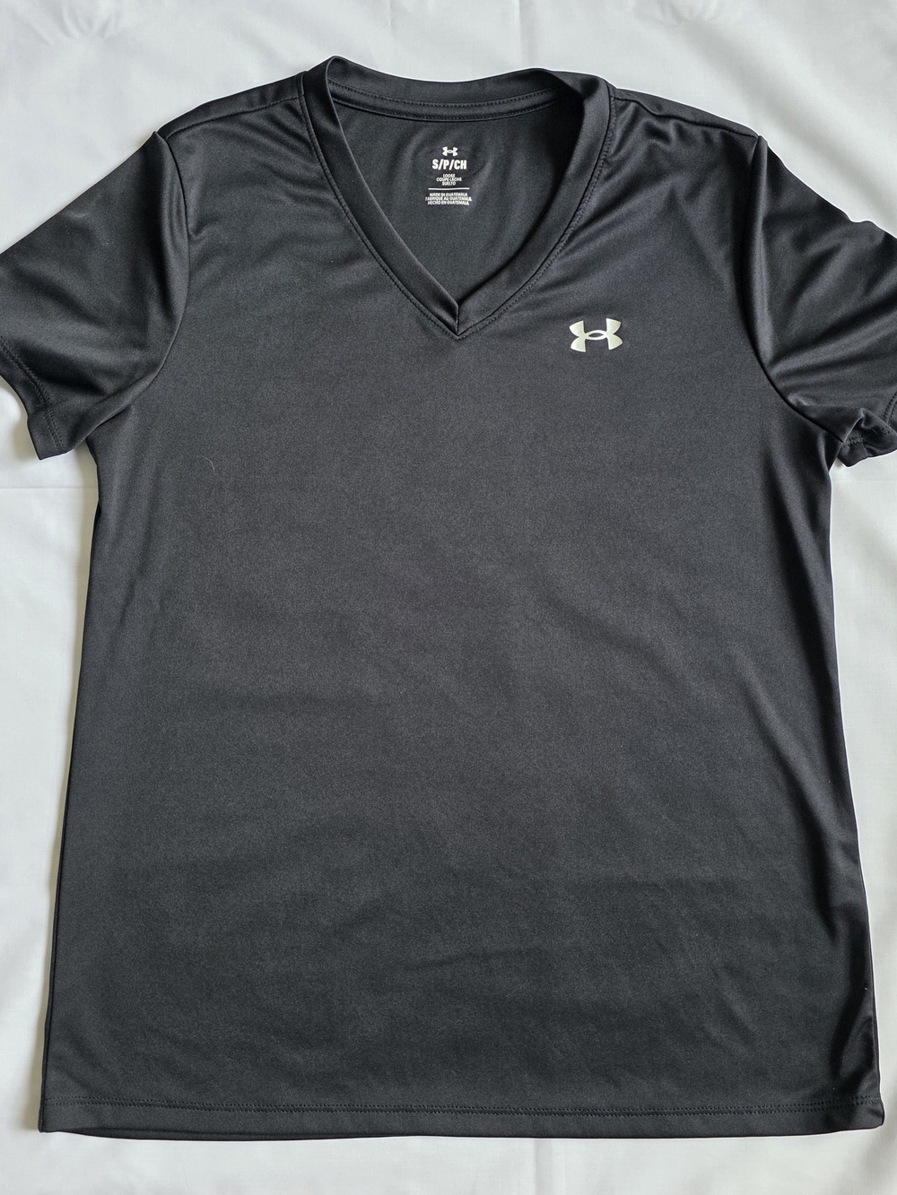 Under Armour Black V-Neck Short Sleeve Performance Tee